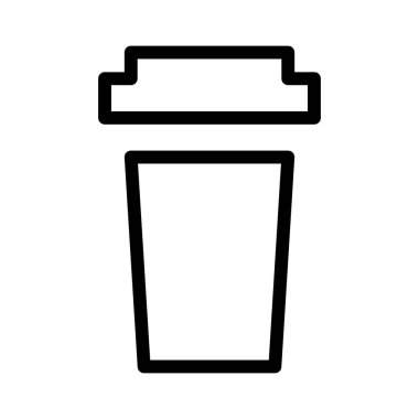 kahve simgesi, vektör illüstrasyonu