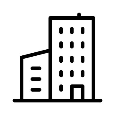 Otel simgesi, vektör illüstrasyonu