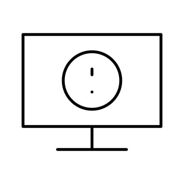 Beyaz arkaplan, vektör illüstrasyonunda simgeyi göster