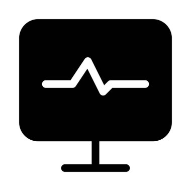 Kalp Nabzı Tıbbi simgeyi göster, vektör