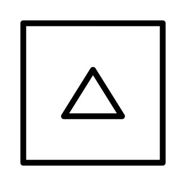  UP Küçük Ok simgesi, vektör illüstrasyonu  