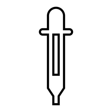 Göz damlası tıbbi simgesi, vektör 