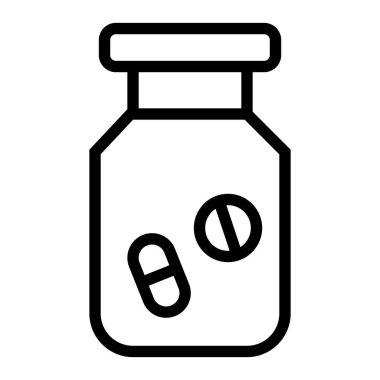 Vitamin simgesi, vektör illüstrasyonu  