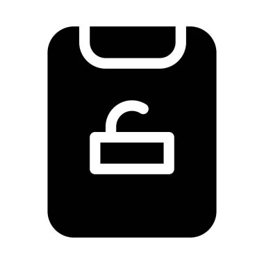 Güvenlik simgesinin kilidini aç, vektör illüstrasyonuName 