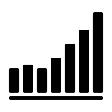 bar çizelgesi simgesi, vektör illüstrasyonu