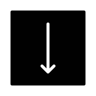 Aşağı Ok simgesi, vektör