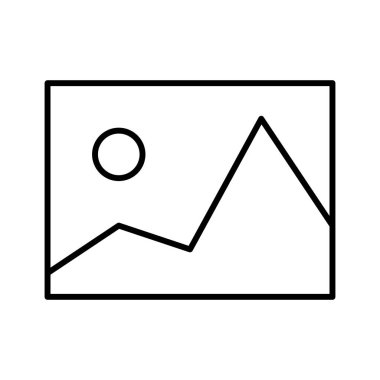 Dağ Turizmi simgesi, vektör illüstrasyonu