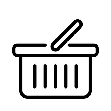 Alışveriş simgesi, vektör illüstrasyonu