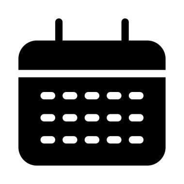 Takvim simgesi, vektör çizimi