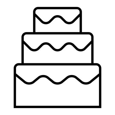 Kek simgesi, vektör illüstrasyonu 