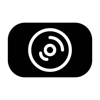 Lens Önü simgesi, vektör illüstrasyonu