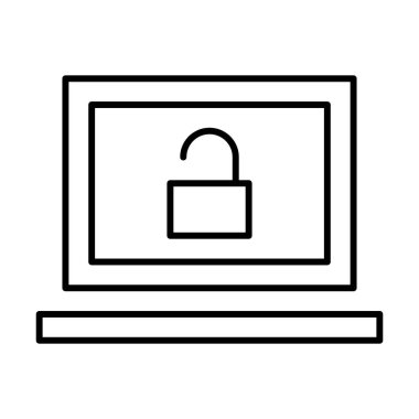 Not Defteri Beyaz arkaplanda kilidi aç, vektör illüstrasyonuName