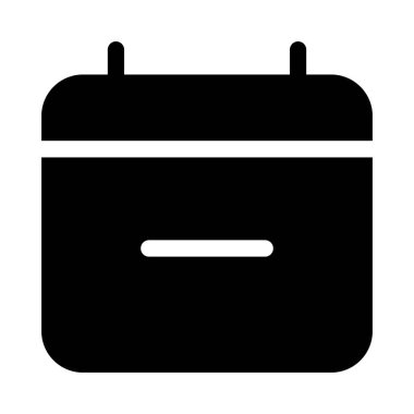 Takvim Tarih simgesi, vektör illüstrasyonunu sil