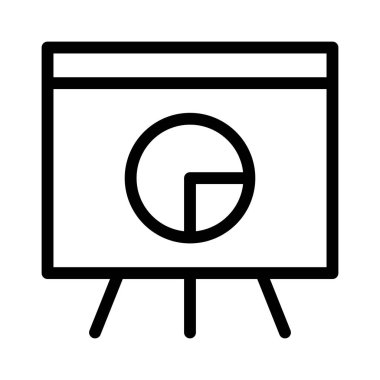 İstatistik analiz simgesi, vektör illüstrasyonu