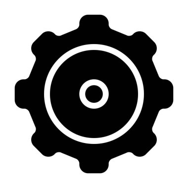 ayar simgesi, vektör illüstrasyonu