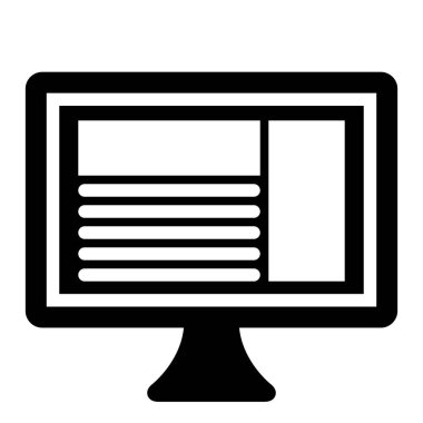 Web tasarım simgesi, vektör illüstrasyonu 