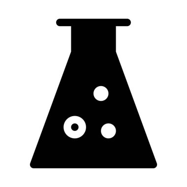 Mataralı Kimyasal Laboratuar simgesi, vektör illüstrasyonu