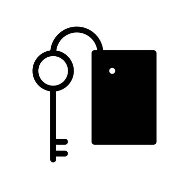 Anahtar Güvenlik simgesi, vektör illüstrasyonu