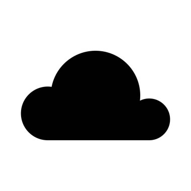 bulut simgesi, vektör illüstrasyonu