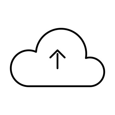 Beyaz arkaplan, vektör illüstrasyonuna simge yükle