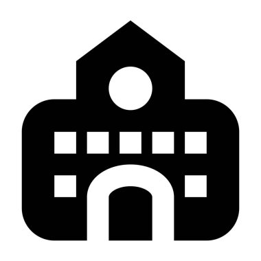 bina simgesi, vektör illüstrasyonu