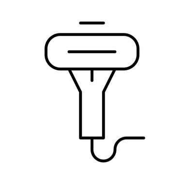 Barkod Tarayıcı simgesi, vektör illüstrasyonu