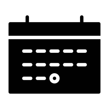 Bitiş Tarihi simgesi, vektör illüstrasyonu