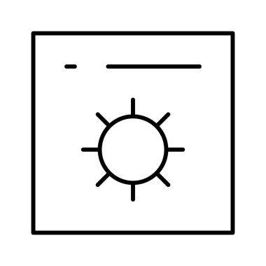 Ayarlar Uygulama simgesi, vektör illüstrasyonu