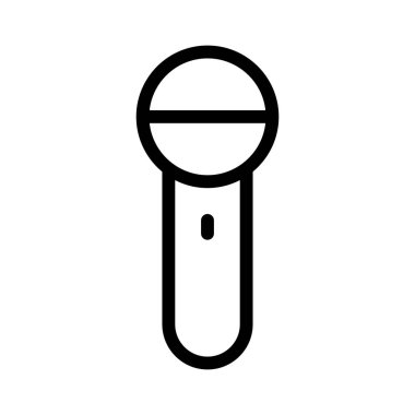 mikrofon simgesi, vektör illüstrasyonu