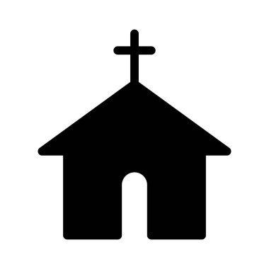 Kilise simgesi, vektör illüstrasyonu