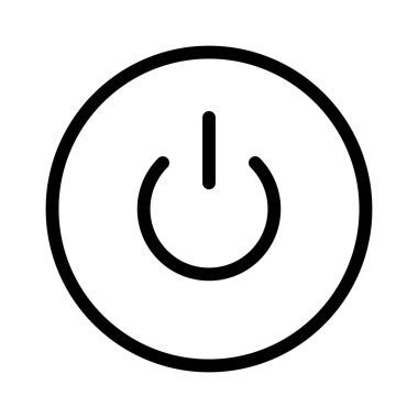 Power ON simgesi, vektör çizimi   