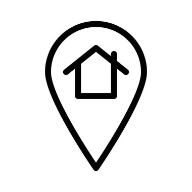 bina simgesi, vektör illüstrasyonu