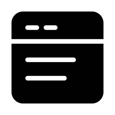 Beyaz arkaplan üzerindeki Metin Düzenleyici simgesi, vektör illüstrasyonu