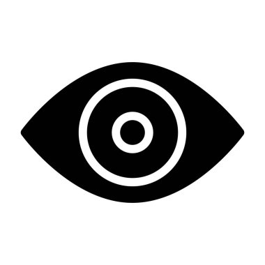 Göz simgesi, vektör illüstrasyonu