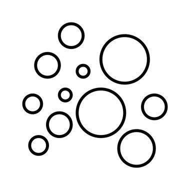 Sabun köpükleri simgesi, vektör illüstrasyonu