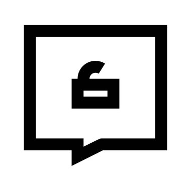 Sohbet Otomasyonu beyaz arkaplan, vektör illüstrasyonunda simgeyi aç