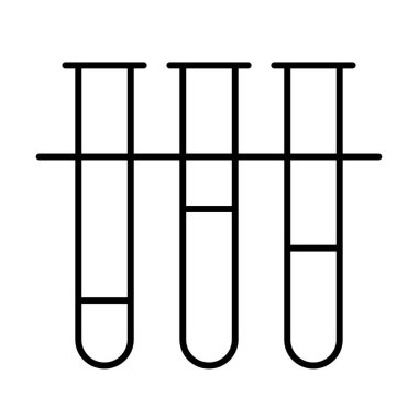 Flasks Kimya Laboratuvarı simgesi, vektör illüstrasyonu