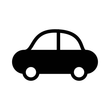 araba simgesi, vektör illüstrasyonu