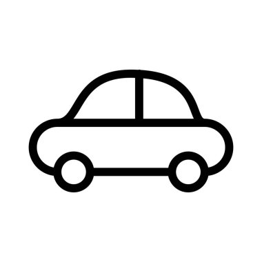 araba simgesi, vektör illüstrasyonu