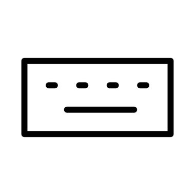  Klavye simgesi, vektör illüstrasyonu