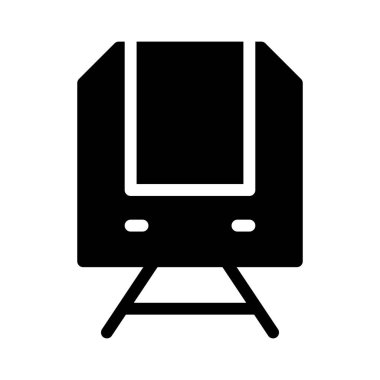 Metro simgesi, vektör illüstrasyonu