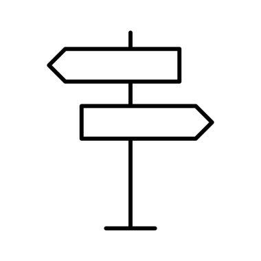 Yönler simgesi, vektör illüstrasyonu