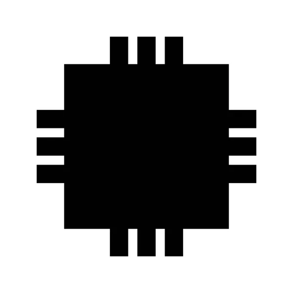 メインボードチップエレクトロニクスのアイコン ベクトルイラスト — ストックベクタ