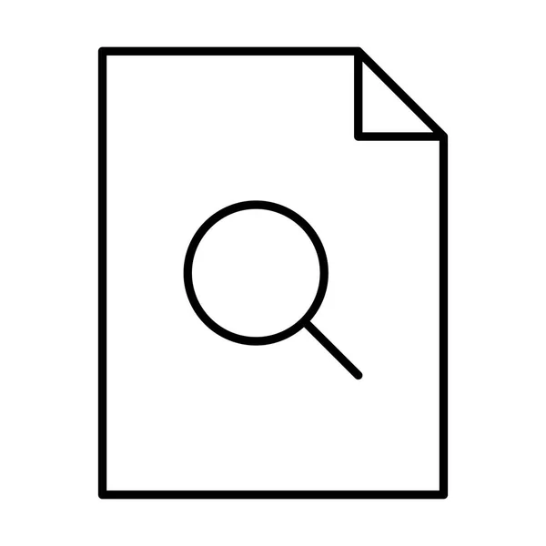 Icône Document Sur Fond Blanc Illustration Vectorielle — Image vectorielle