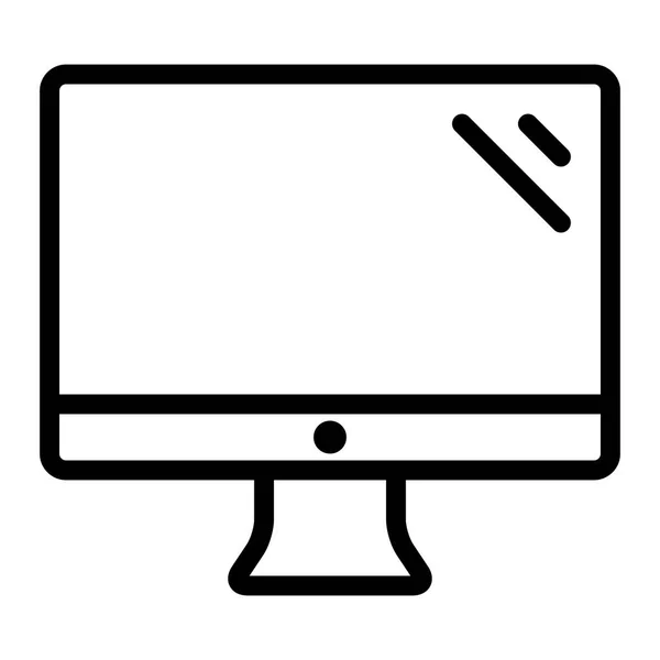 Icono Pantalla Sobre Fondo Blanco Ilustración Vectorial — Archivo Imágenes Vectoriales