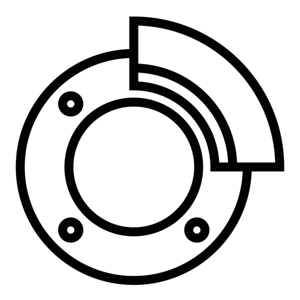 Bremse Mechanisches Auto Reparatur Symbol Vektorillustration — Stockvektor