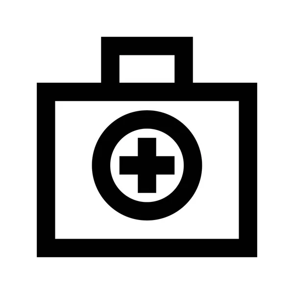 Tasche Medizin Symbol Vektorillustration — Stockvektor