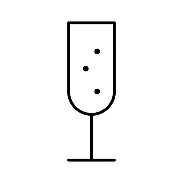 Значок Wine Glass Білому Тлі Векторні Ілюстрації — стоковий вектор