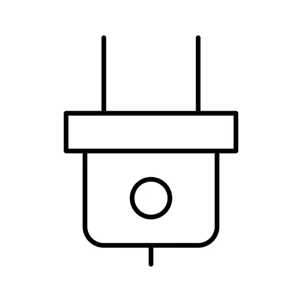 Power Plug Symbol Vektorabbildung — Stockvektor