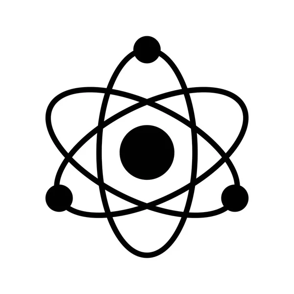 Nuclear Atom Icon Vector Illustration — Stock Vector